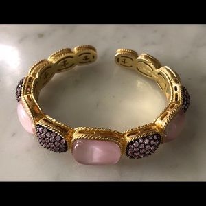Judith Ripka Pink Mother of Pearl Bracelet